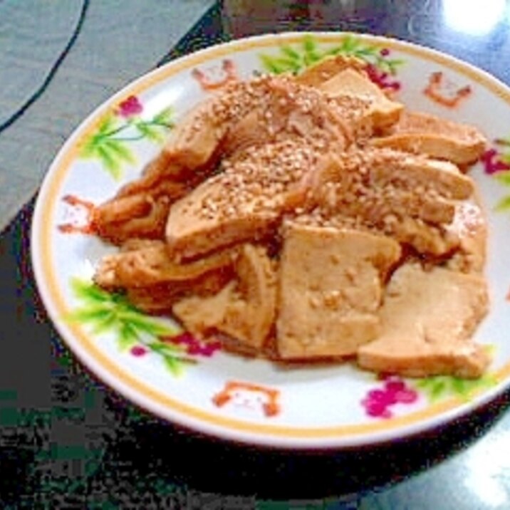 豆腐と油揚げの炒め物